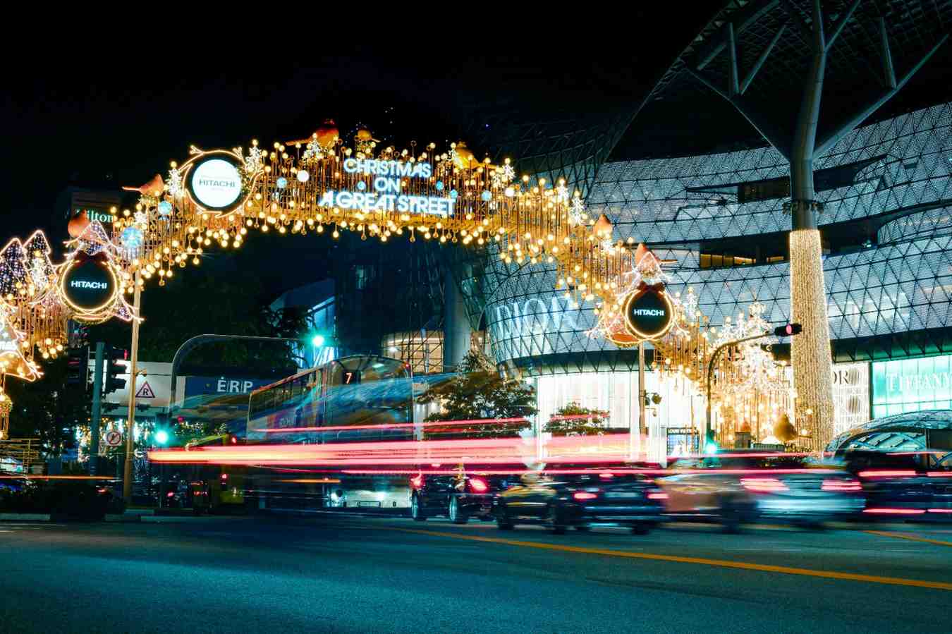 Orchard Road Christmas lights and decorations in Singapore — a festive shopping hotspot and one of the best places to visit in Singapore